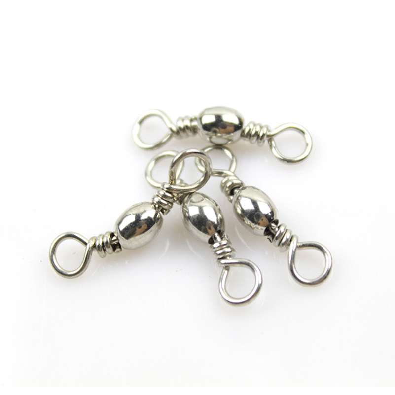 50個/1ボックスステンレス鋼釣りボールベアリングローリング - Fishing Hook Stainless Steel のレビューと価格