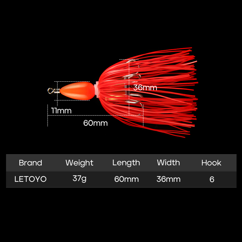37 グラムウィードレスフットボールジグヘッド釣りフックウィ - Fishing Hook Weedless のレビューと価格