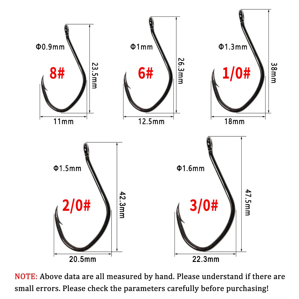Wifreo 20 個 V シェイプナマズフックオフセット有 - Fishing Hook Barbless のレビューと価格