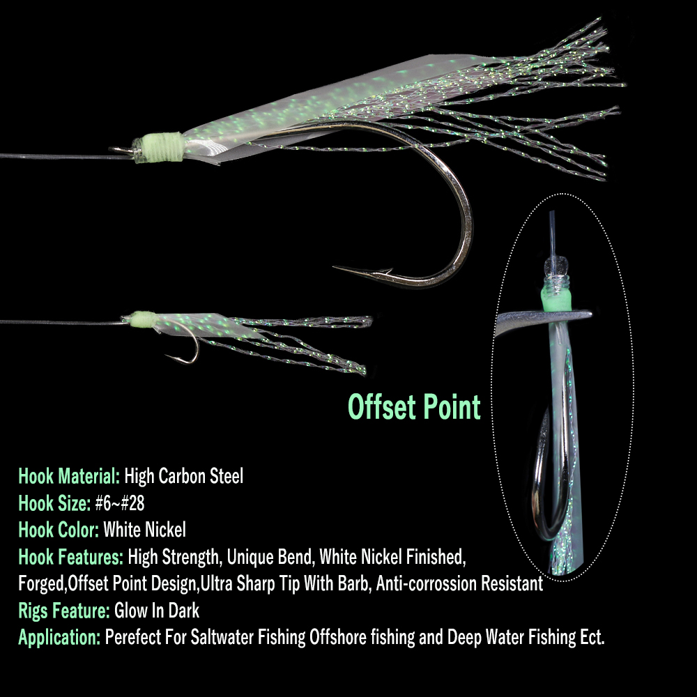 Wisfreo-釣り用のシミュレートされた肌のフック,海釣り - Fishing Hook Circle のレビューと価格