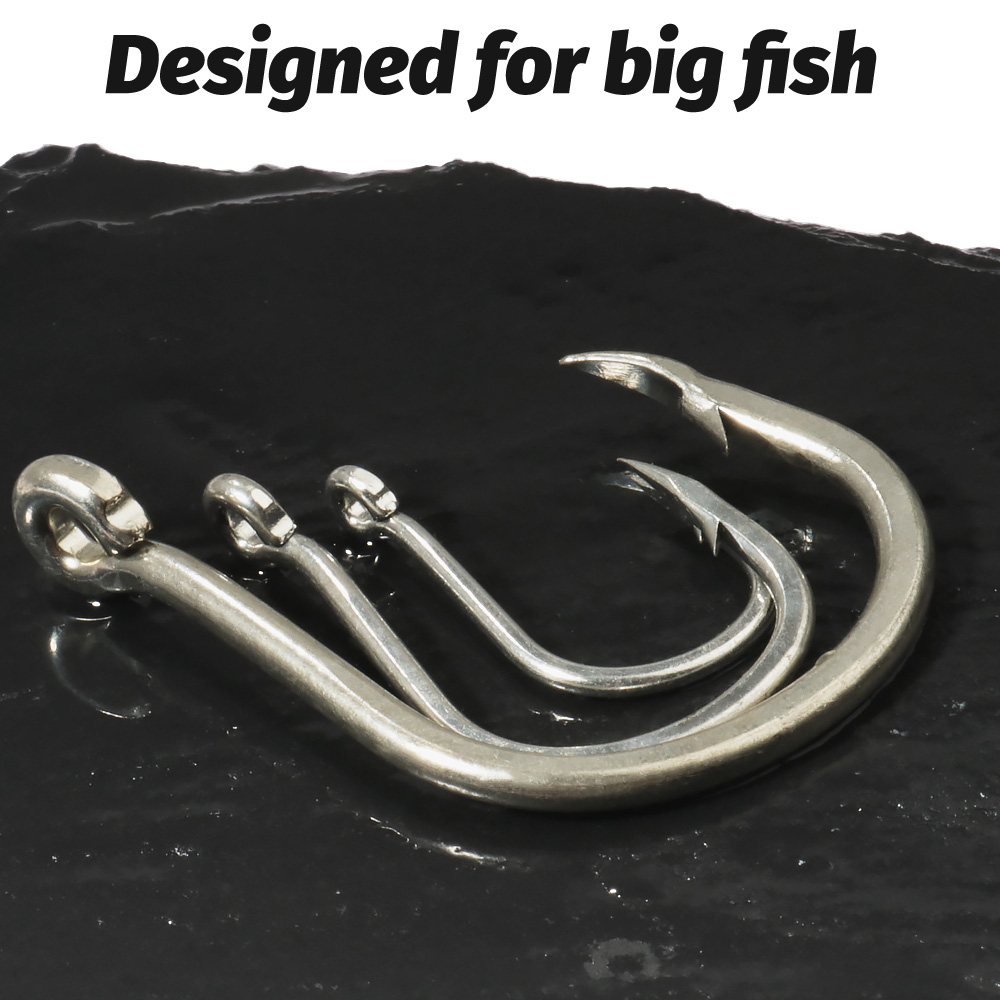 10 個ビッグフィッシュフック 1/0-7/0 スーパー釣り - Fishing Hook Circle のレビューと価格
