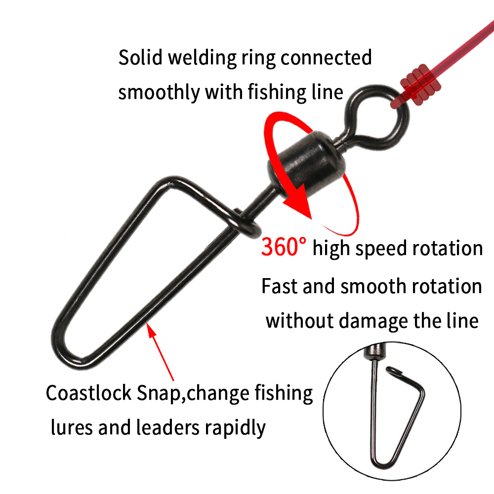 20個 # 12 -1/0 ローリングスイベルスイングコース - Fishing Hook Stainless Steel のレビューと価格