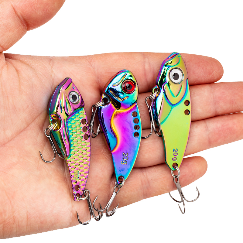 3個入り メタル カラフル VIB ルアー 5g 7g 10 - Fishing Hook Treble のレビューと価格