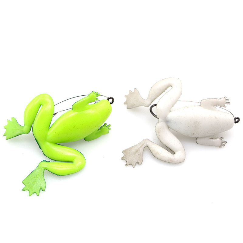 雑草のないソフトフログルアー、フック付き、5cm 5g、高シ - Fishing Hook Weedless のレビューと価格
