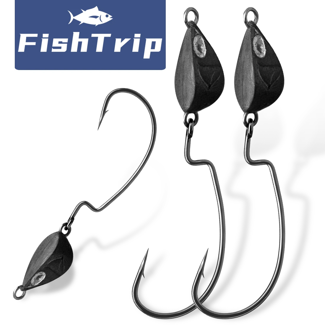 FishTrip 10 個ジグヘッド釣りフックウィードレスア - Fishing Hook Weedless のレビューと価格