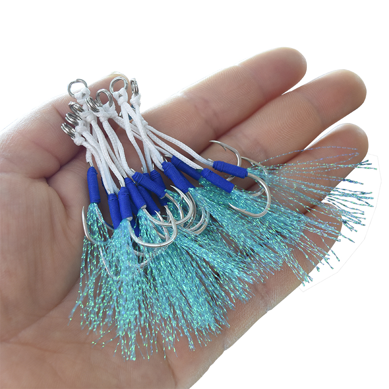 釣り用の羽のフック,魚を捕まえるためのロープ,10〜20のサ - Fishing Hook Assortment のレビューと価格