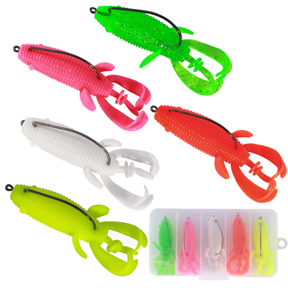 フローティングソフトフロッグベイト強化オフセットフック蛇頭魚 - Fishing Hook Weedless のレビューと価格
