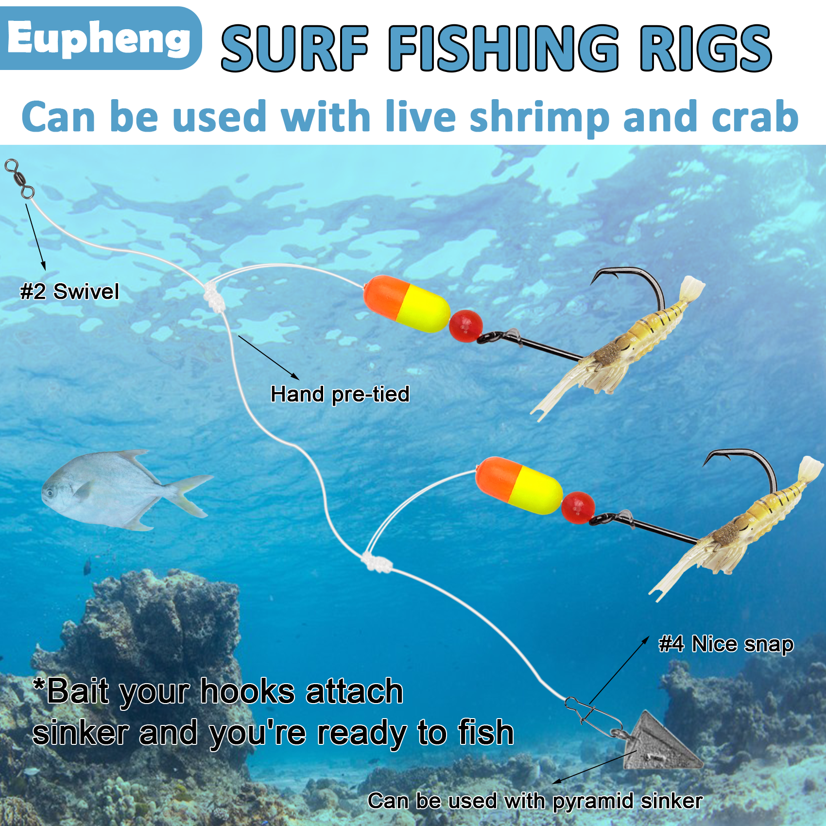 アベントイク ポンパノ リグ サルトウォーター ベイトリグ  - Fishing Hook Circle のレビューと価格