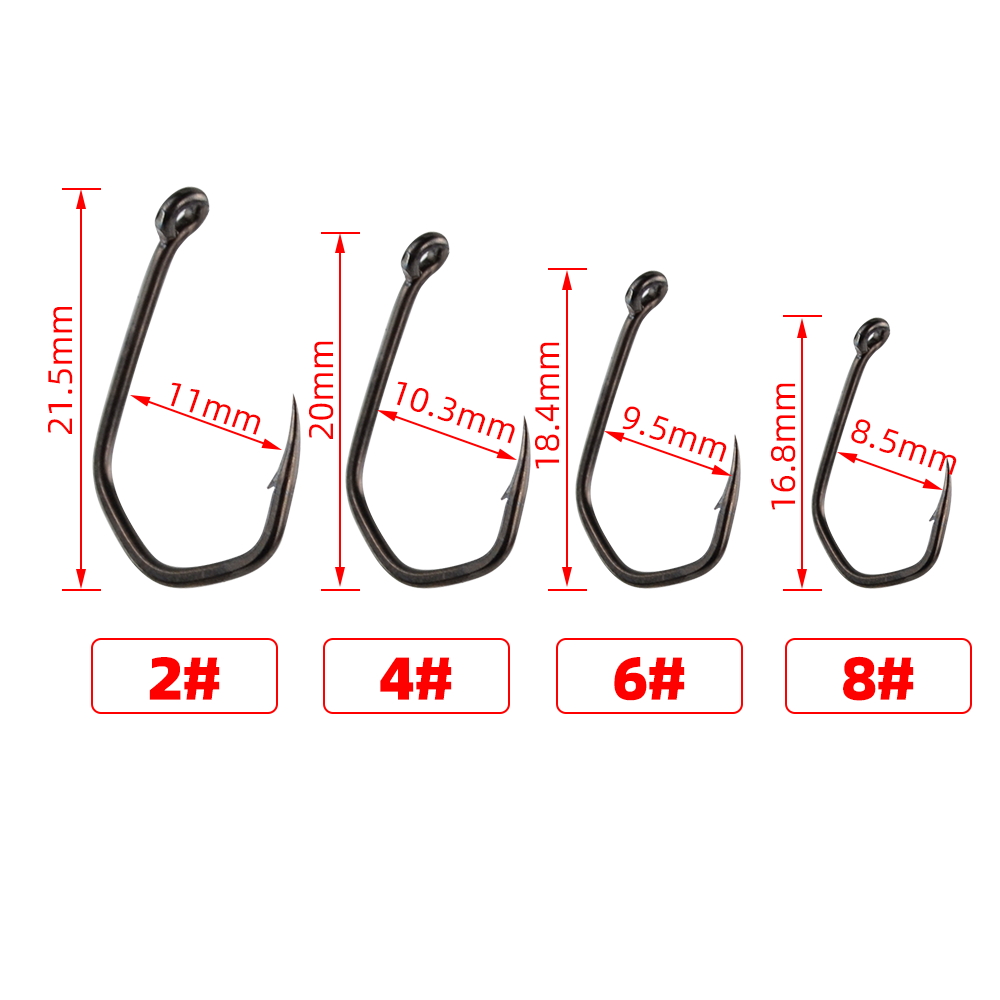 50 個鯉釣りフック有刺鉄線ピンポイント爪フック PTFE  - Fishing Hook Assortment のレビューと価格
