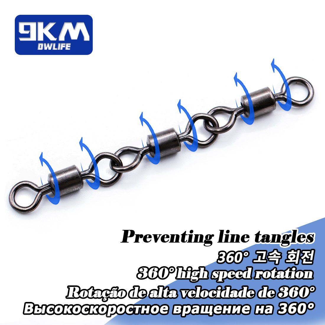 3 ジョイントローリングスイベル釣りアクセサリー 15 〜  - Fishing Hook Offset のレビューと価格