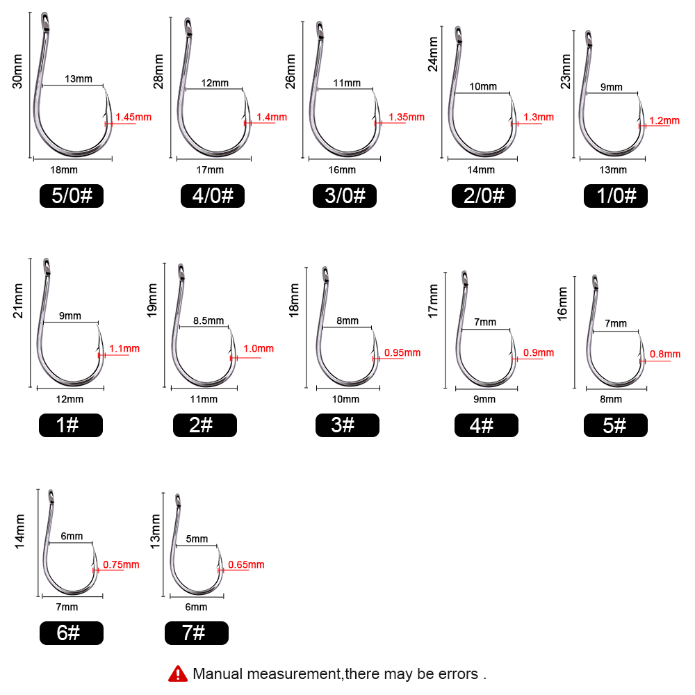 Ftk-日本の炭素鋼シングルワームフック、円の鯉釣りアクセサ - Fishing Hook Circle のレビューと価格