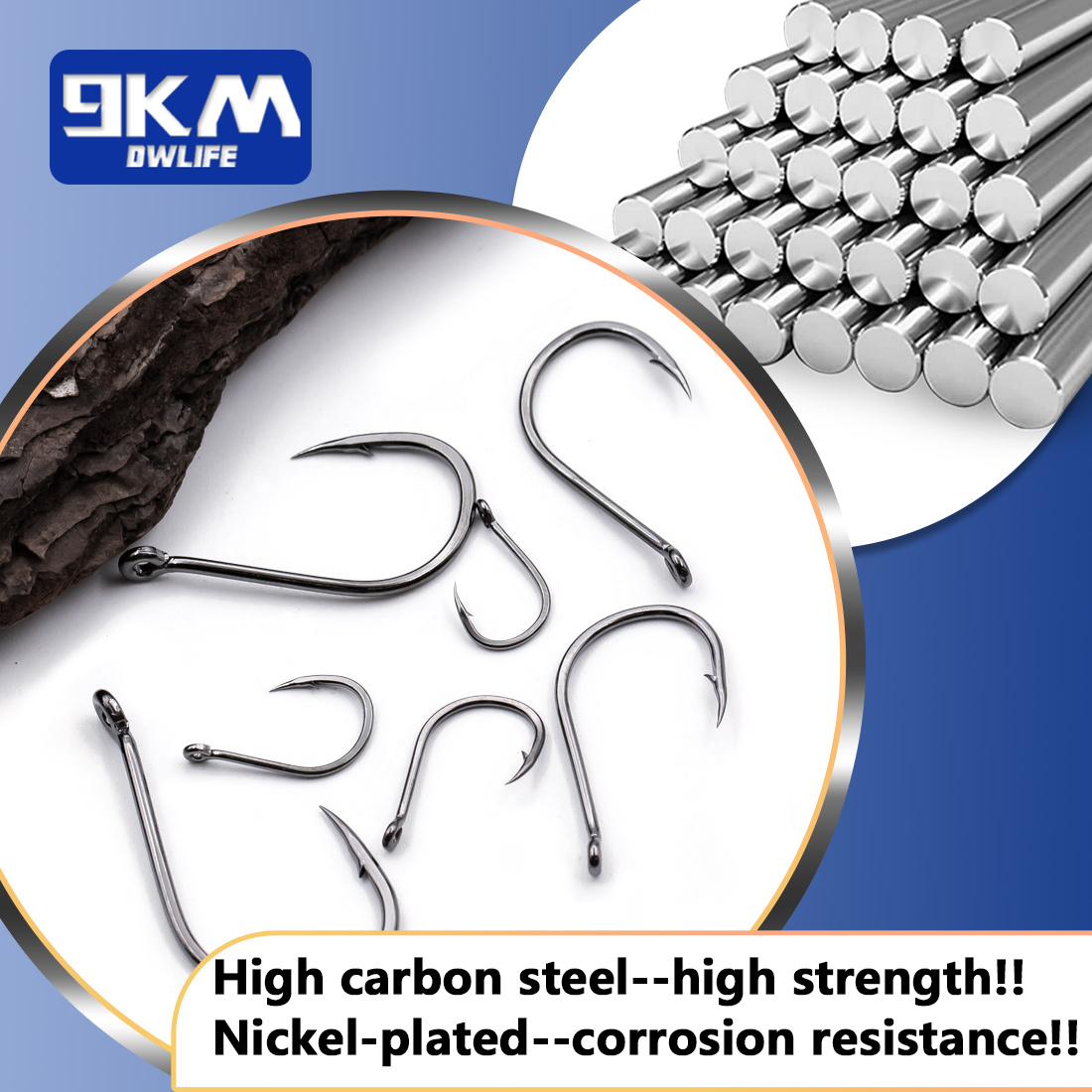9KM イセアマ釣り針 50～200個入り コイ釣り針 海釣 - Fishing Hook Barbless のレビューと価格