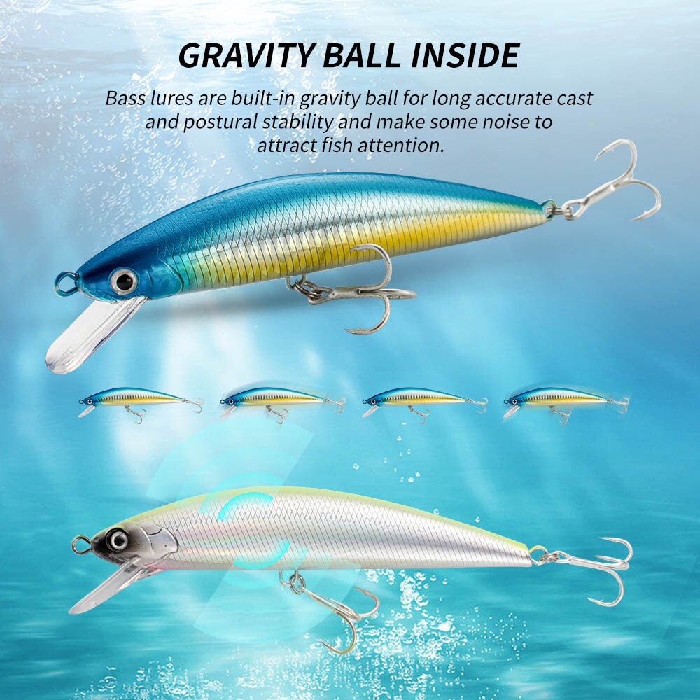 釣りルアー沈下ミノー13cm 15cm 40g 60g重量シ - Fishing Hook Treble のレビューと価格
