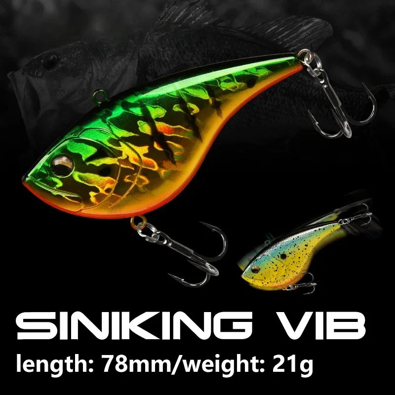 21 グラム/78 ミリメートル VIB 釣りルアー人工ハー - Fishing Hook Treble のレビューと価格