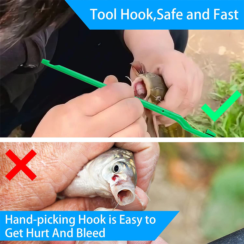 簡単な釣り針リムーバーツール釣りディゴルジャープラスチックポ - Fishing Hook Remover のレビューと価格