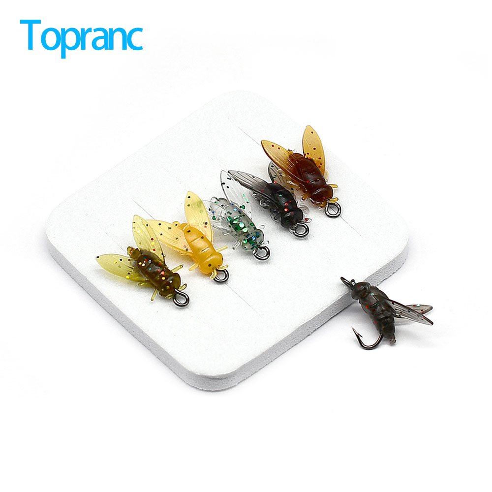 10個入り人工バイオニックフライ昆虫釣り用ルアー、バーブフッ - Fishing Hook Assortment のレビューと価格