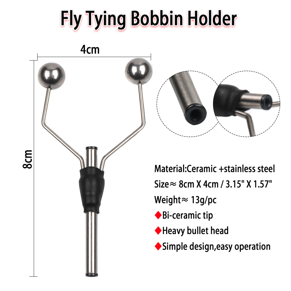 Vampfly バイセラミックチップボビンホルダーステンレス - Fishing Hook Jig のレビューと価格