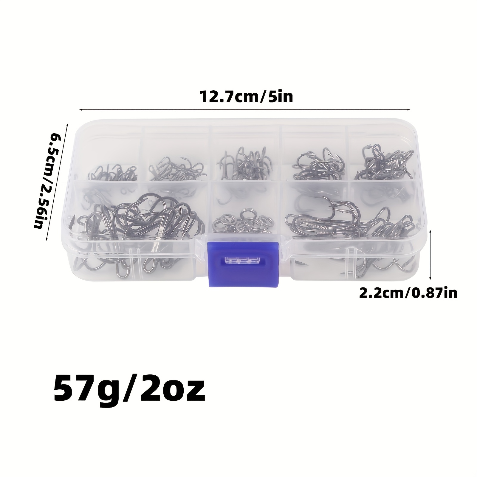 90個/セット スプリットリング付きルアートリプルフックキッ - Fishing Hook Assortment のレビューと価格