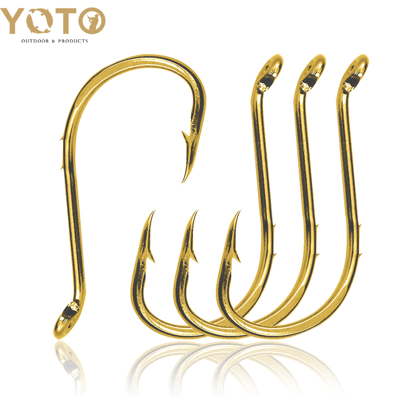 タコフィッシングフック、50個、海釣りフック、目付きバーブフ - Fishing Hook Circle のレビューと価格
